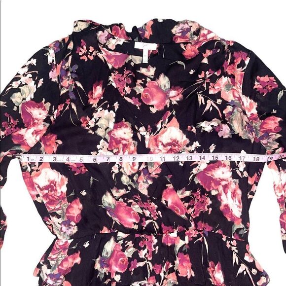 Joie Joada Floral Silk Peplum Ruffle Dress - Picture 8 of 13